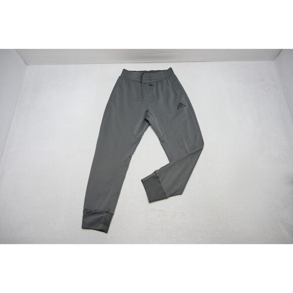 Adidas Sweat Pants Soccer Tapered Gray W/Pockets Athletic Mens Size Medium - Picture 1 of 10